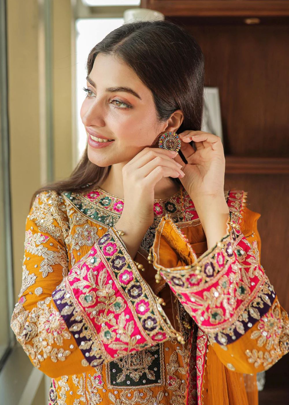 Haseens Official | Meena - 4 Piece Embroidered Kurta Set - Image 5