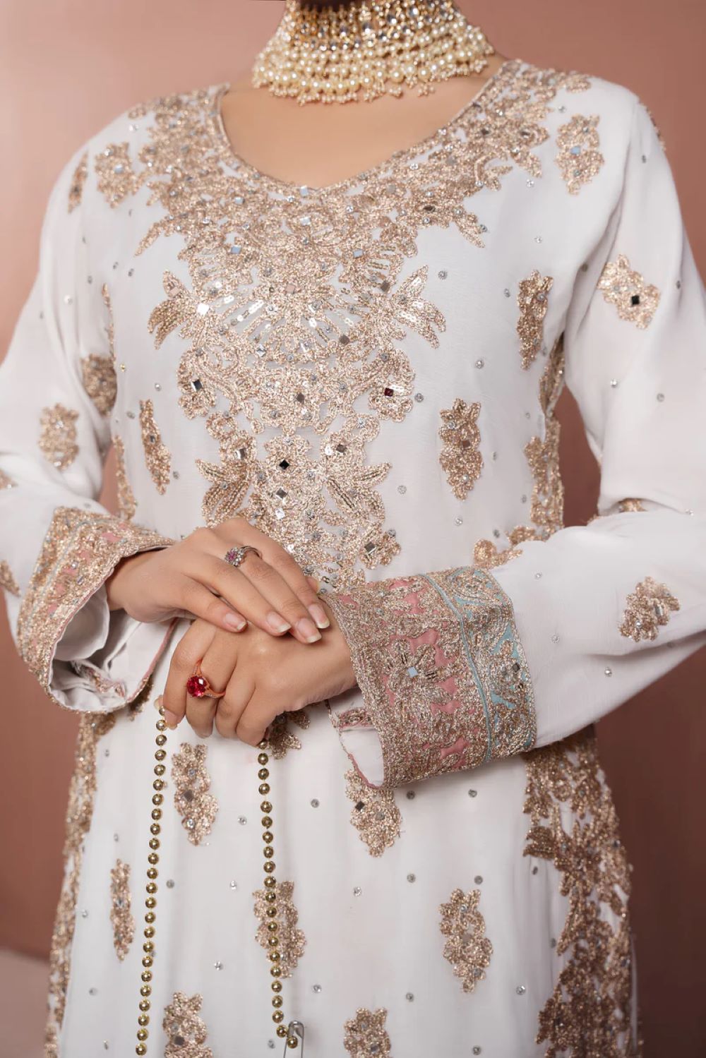 Haseens Official | Naaz- 4 Piece Kurta Set - Luxury Formal / Wedding wear - Image 2