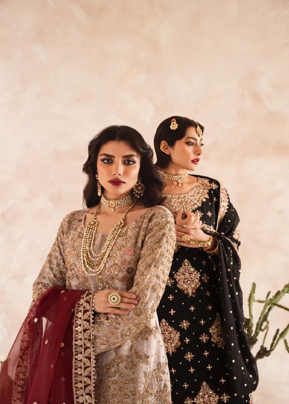 Haseens Official | Safa -3 Piece Embroidered Gharara - Image 4