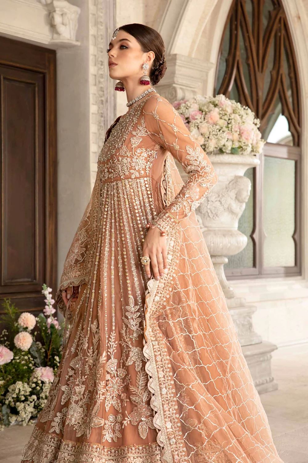 MARIA.B | 3 PIECE EMBROIDERED SUIT | BD-2804 | UNSTITCHED - Image 5