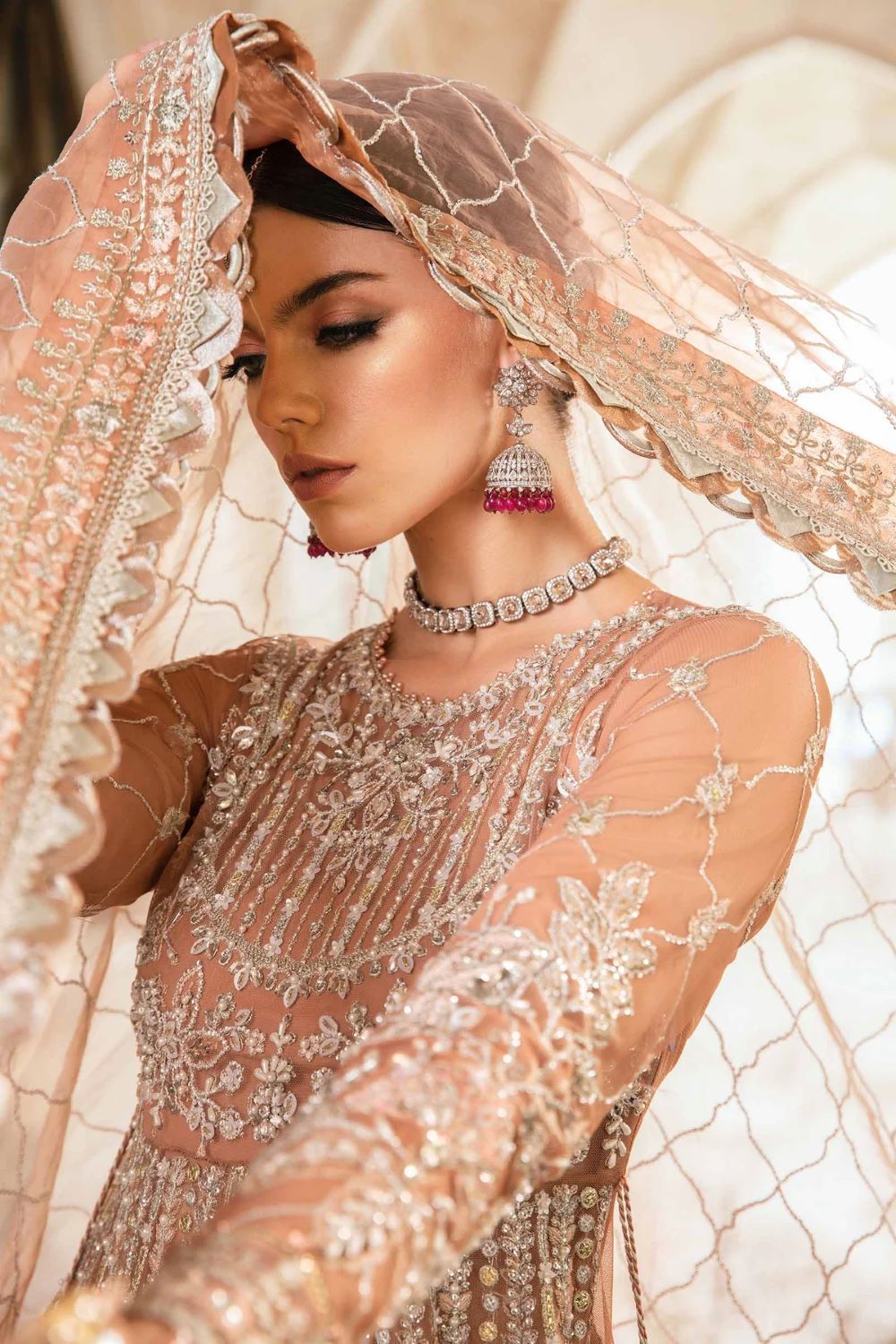 MARIA.B | 3 PIECE EMBROIDERED SUIT | BD-2804 | UNSTITCHED - Image 8