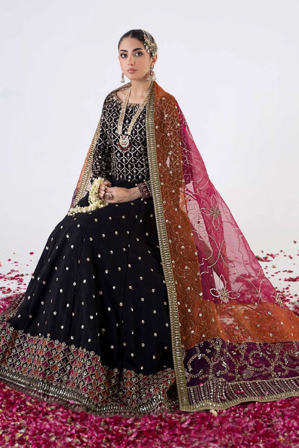 Maria.B |3 PIECE EMBROIDERED RAW SILK SUIT | SF-EA24-04 | Ready To Wear - Image 6