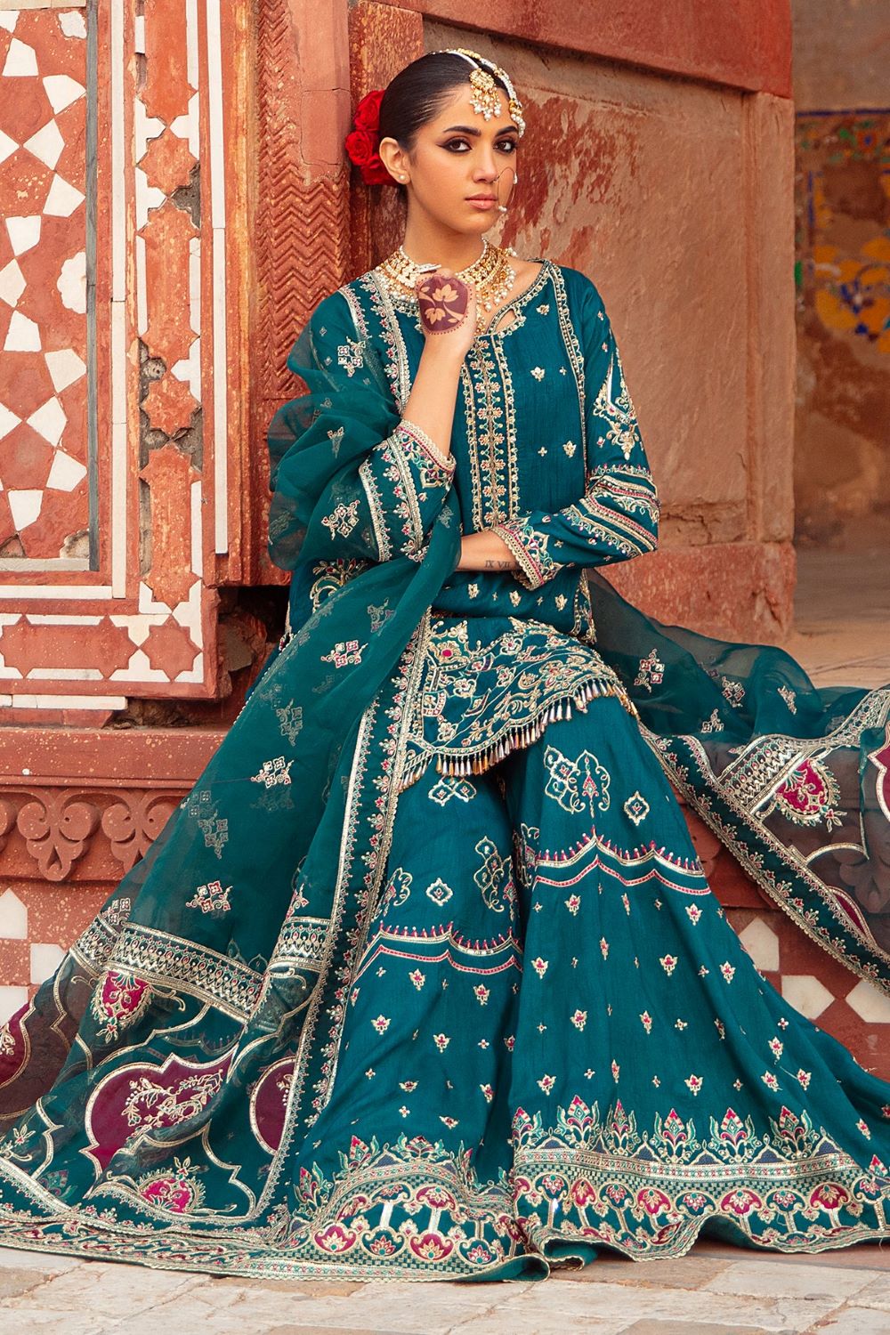 NAQSHI| ZAMURD-LUXURY FORMAL | READY TO WEAR - Image 4