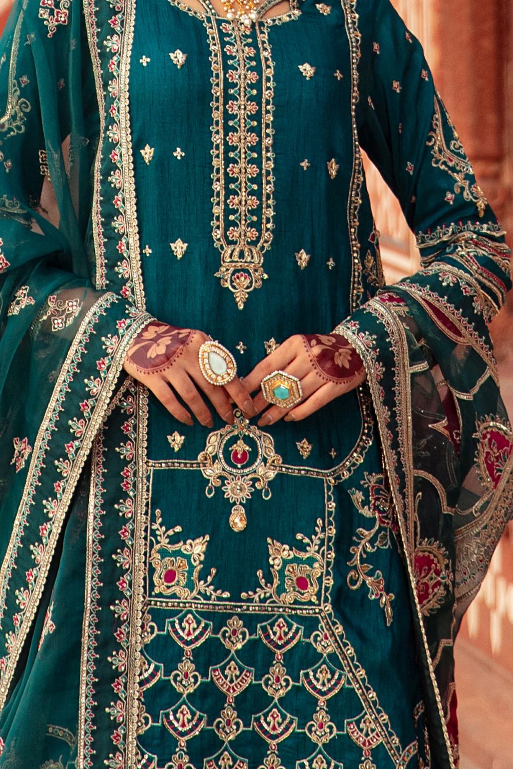 NAQSHI| ZAMURD-LUXURY FORMAL | READY TO WEAR - Image 2