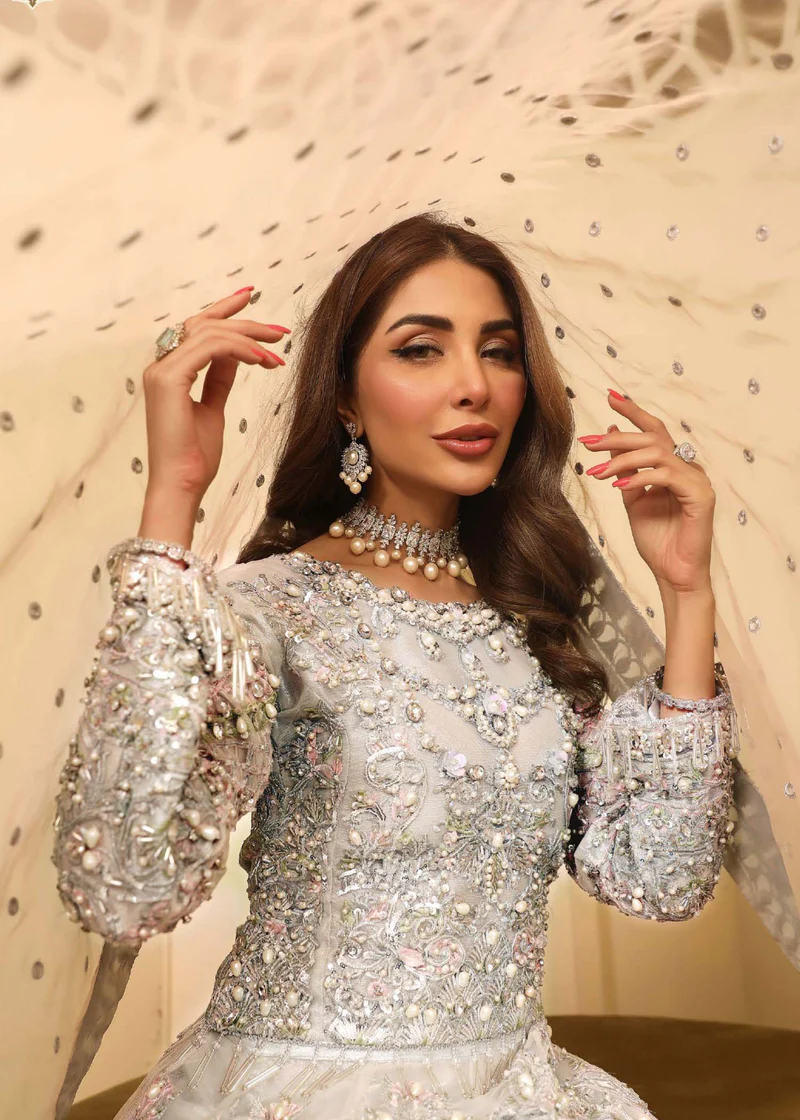 ALLY'S | Aroosh - AR-28- 4 Piece Embroidered Lehenga| Party wear/ wedding wear - Image 3