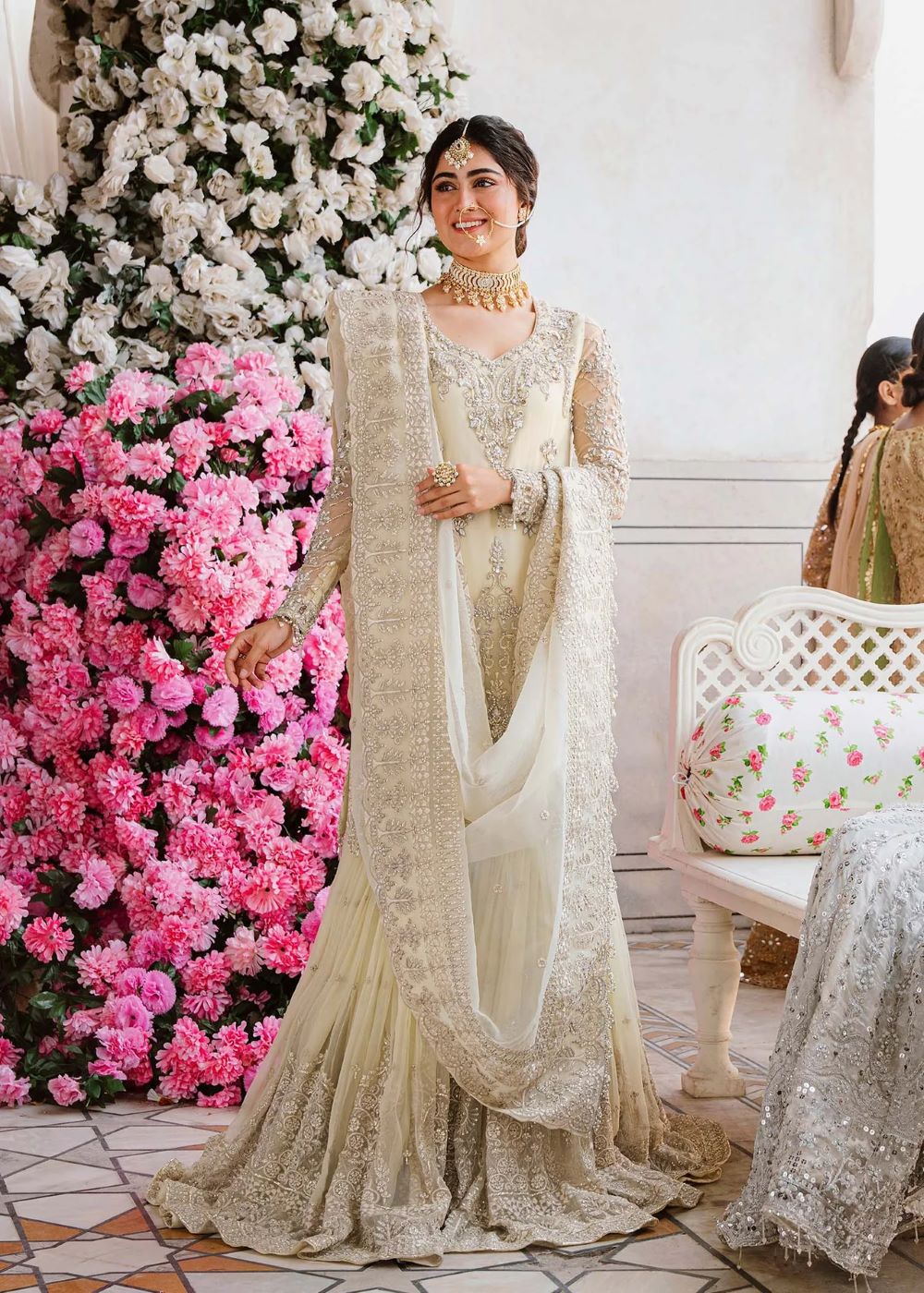 Akbar Aslam | Nahla- 3 Piece Embroidered | Luxury Formal - Image 3