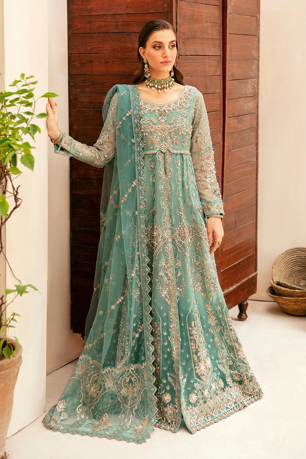 Zainab Zari | 3 Piece Embroidered HA-403 | Ready To Wear - Image 2