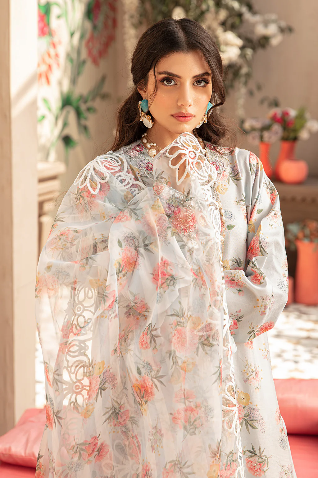 Vanya | Luxury 3 Piece Embroidered Dress - RE-13 | Ready to wear - Image 2