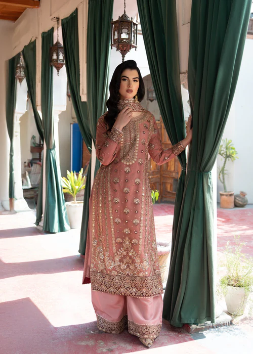 Haseens Official | Lubab - 4 Piece Kurta Set Wedding/Guest Wear - Image 2