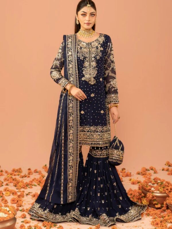 Luxury Chiffon Pret Gharara Dress