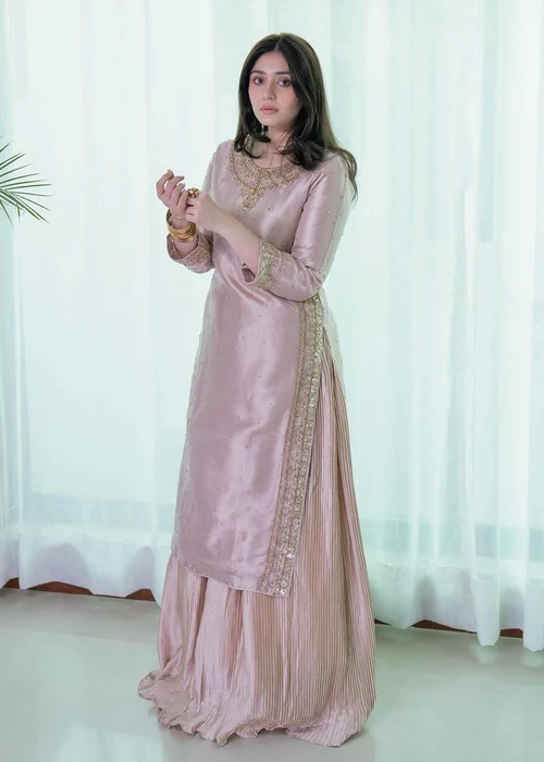 Haseens Official | Adeen - 3 Piece Embellished Lehenga | Wedding/Guest Wear - Formal - Image 5