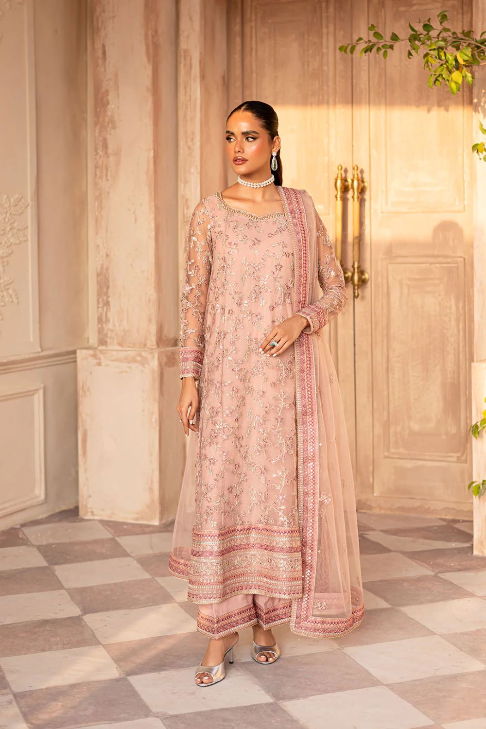 Batik | Petra 3PC - Embroidered Luxe Pret | Ready to wear - Image 2