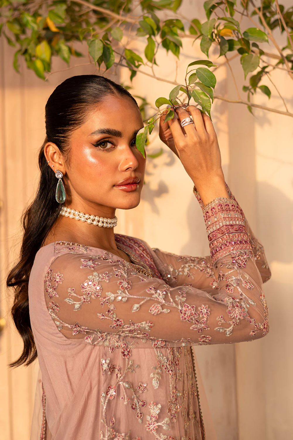 Batik | Petra 3PC - Embroidered Luxe Pret | Ready to wear - Image 8