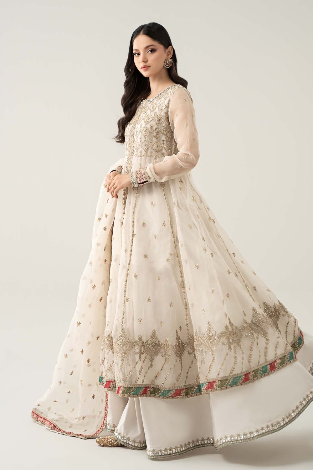 Maria.B | 3 Piece Embroidered Suit | SF-EF23-16R1 | Ready to wear - Image 5