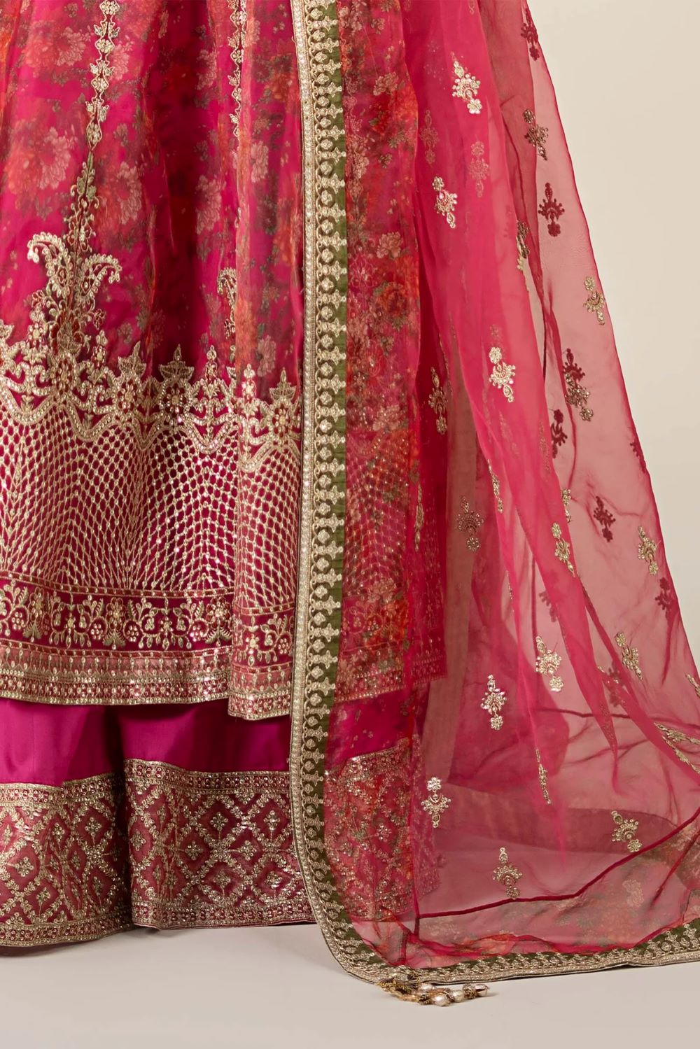 Maria.B | 3 Piece Embroidered Organza Suit | SF-EF25-03 | Ready to wear - Image 7